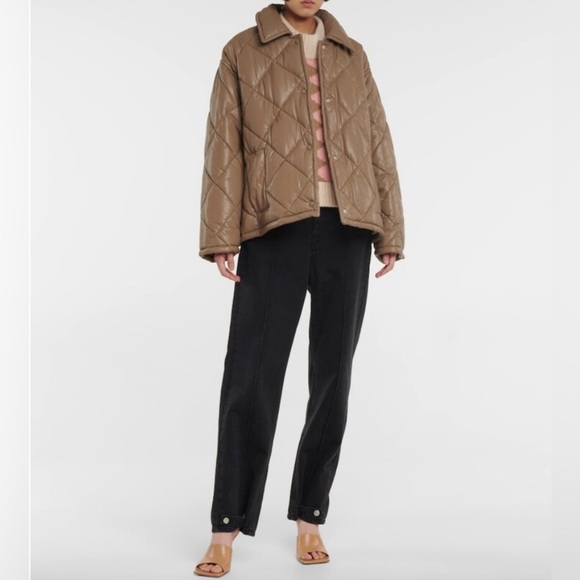 Stand Studio Nikolina faux leather puffer jacket - Picture 3 of 9